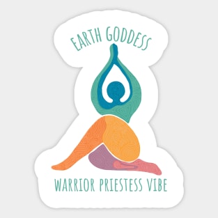 Earth Goddess Warrior Priestess Vibe Sticker